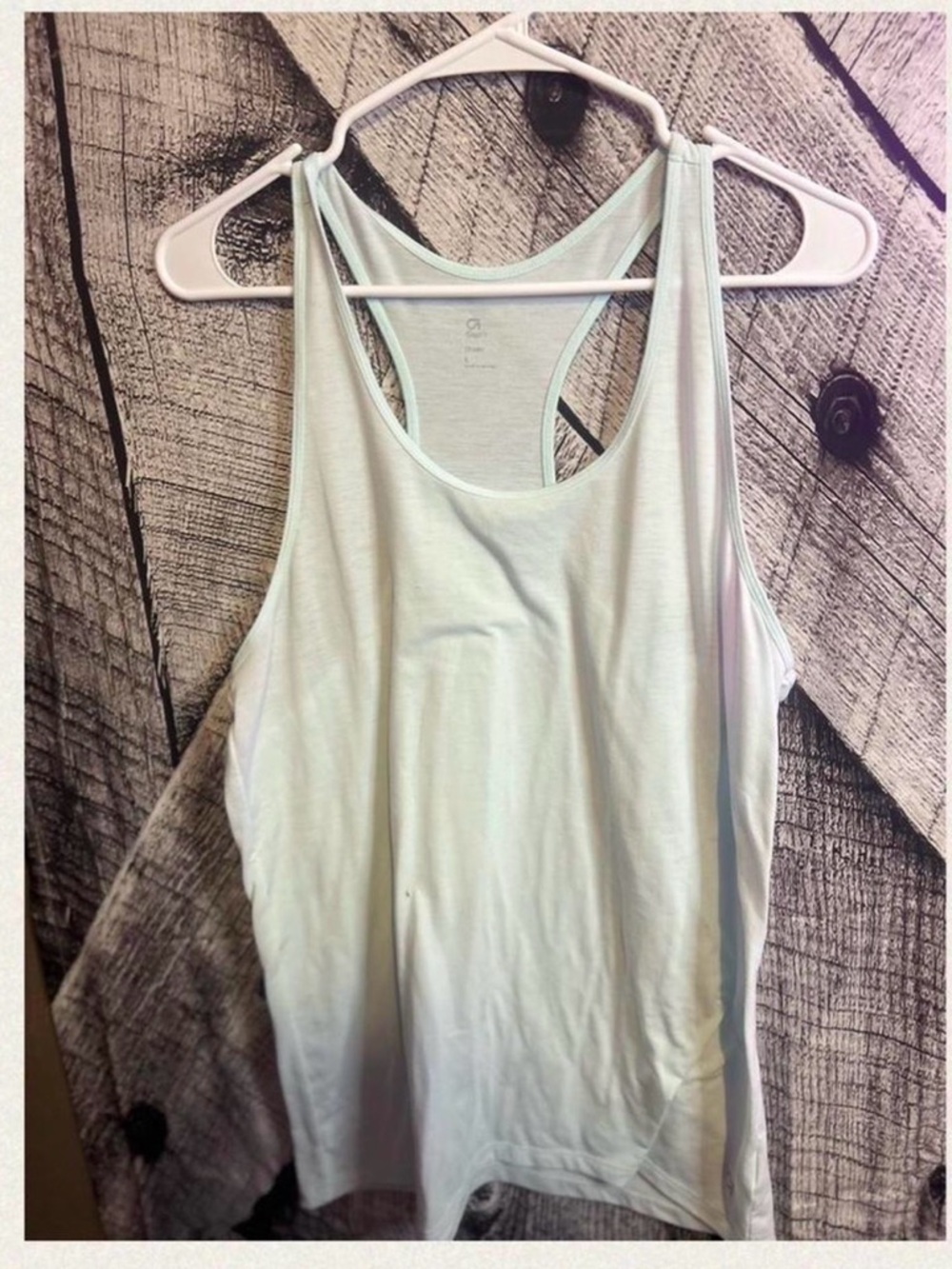 GAP Light Mint Racerback Tank Top